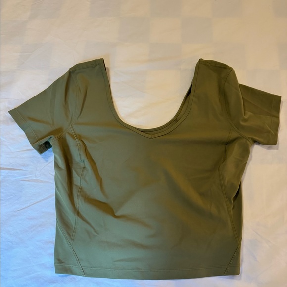 Lululemon Align T-Shirt - Size 10 - BRONZE GREEN - Picture 2 of 3